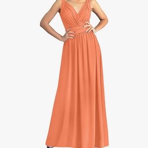 KOH KOH Women's Long Sleeveless Flowy Bridesmaid Cocktail Evening Gown Maxi Dres